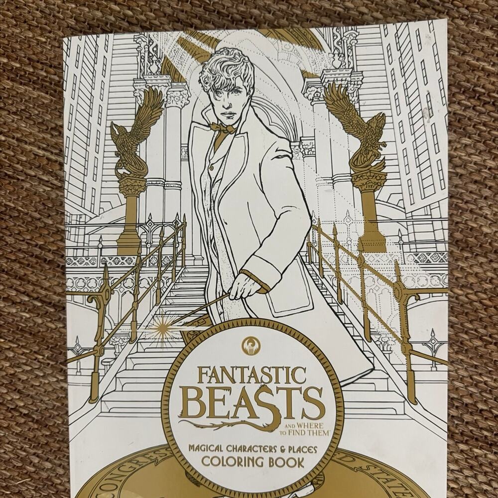 Fantastic Beasts Magical Characters & Places Coloring Book